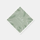 Elegante Lily of the Valley Garden Brautparty Serviette (Ecke)