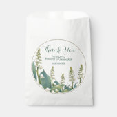 Elegante Lily of the Valley Wedding Danke Geschenktütchen (Vorderseite)