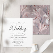 Elegante Lily Wedding Einladung - Zeitlose Blumen