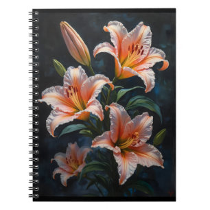 Elegante Lilyien-Blumenkunst – Premium-Drucke & Ei Notizblock