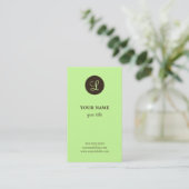 Elegante Limone u. Visitenkarte (Stehend Vorderseite)