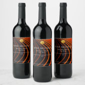 Elegante Lines Custom Wine Labels Weinetikett (Flaschen)