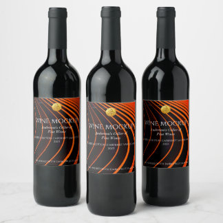 Elegante Lines Custom Wine Labels Weinetikett
