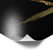 Elegante Linie Art Ballerina - Ich tanze für mich Fotodruck (Ecke)