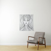 Elegante Linie Kunst, Dichtung und Musik Wandteppich (Beispiel)