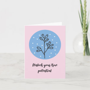 Elegante Linie Zeichnend Blumenkarte Inspiration Karte