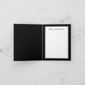 elegante Linie zeichnend Brautgarten Dankeskarte (Innenseite)