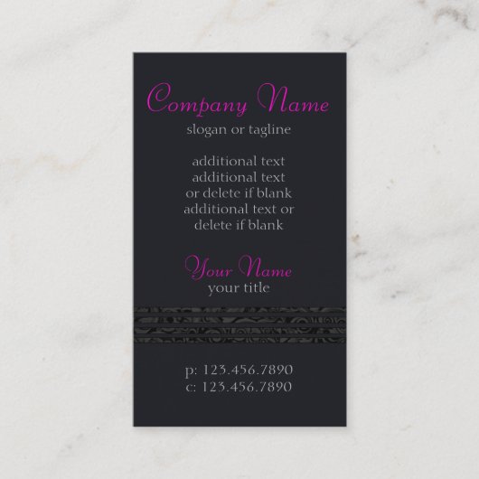 Elegante Linien Visitenkarte (Vorderseite)