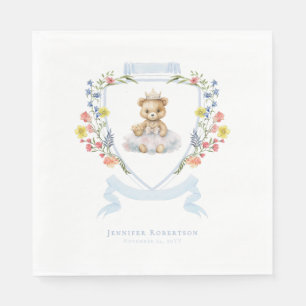 Elegante Little Princess Bear Royal Baby Dusche Serviette