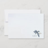 Elegante Live-Gedenkkarte Dankeskarte (Rückseite)