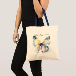 Elegante Live Laugh Liebe Schmetterlinge Tragetasche