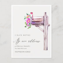 Elegante Live Pink Floral Mailbox Ich habe bewegt