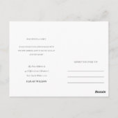 Elegante Live Pink Floral Mailbox Ich habe bewegt Postkarte (Rückseite)