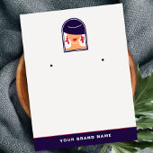 Elegante Logo-Frauen-Inhaber für Designerschmuck Visitenkarte