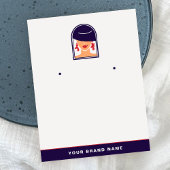 Elegante Logo-Frauen-Inhaber für Designerschmuck Visitenkarte