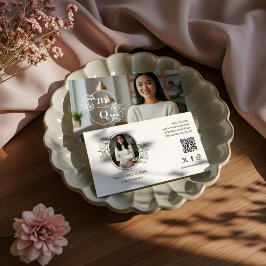 Elegante Logo-Markenbezeichnung für Botanisches Mo Visitenkarte