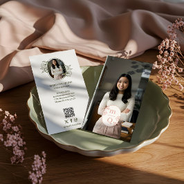 Elegante Logo-Markenbezeichnung für Botanisches Mo Visitenkarte