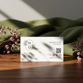 Elegante Logo-Markenbezeichnung für Botanisches Mo Visitenkarte