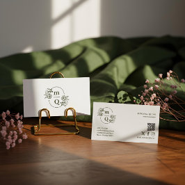 Elegante Logo-Markenbezeichnung für Botanisches Mo Visitenkarte