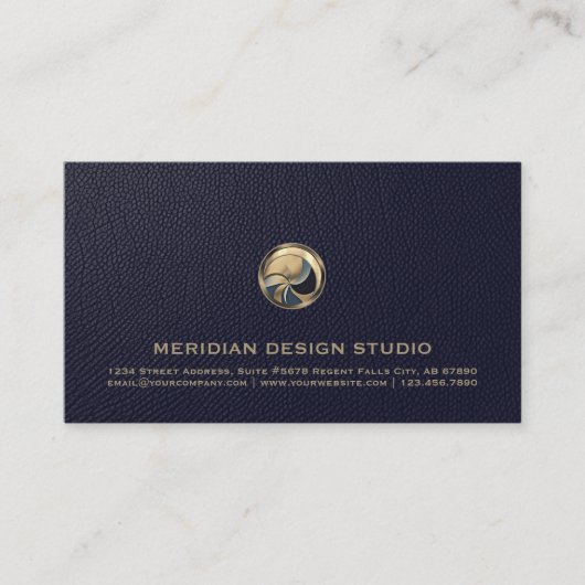 Elegante Logo-Visitenkarte Visitenkarte (Vorderseite)