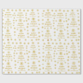 Elegante Logos Snowflakes Corporate Holiday Geschenkpapier (Flach)