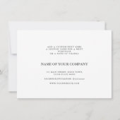 Elegante Logos Social Media Vielen Dank Kalligraph Dankeskarte (Rückseite)