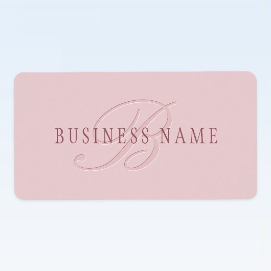 Elegante Looking Monogram | Rotgold Adressaufkleber