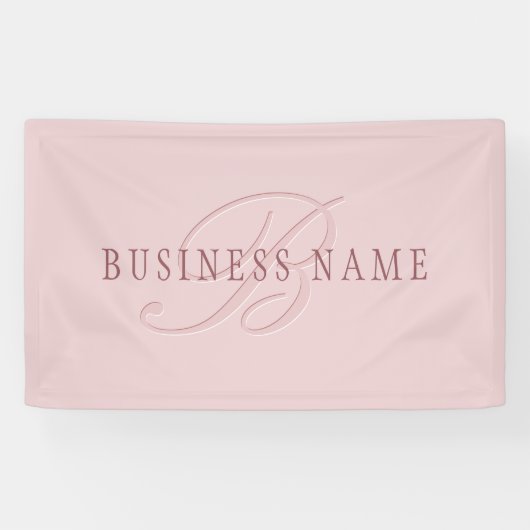 Elegante Looking Monogram | Rotgold Banner (Horizontal)