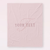 Elegante Looking Monogram | Rotgold Fleecedecke