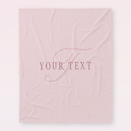 Elegante Looking Monogram | Rotgold Fleecedecke