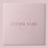 Elegante Looking Monogram | Rotgold Fliese