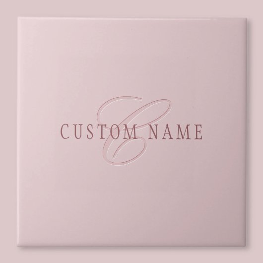 Elegante Looking Monogram | Rotgold Fliese