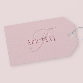 Elegante Looking Monogram | Rotgold Geschenkanhänger