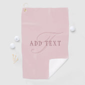 Elegante Looking Monogram | Rotgold Golfhandtuch (Insitu)