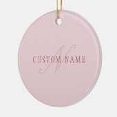 Elegante Looking Monogram | Rotgold Keramik Ornament (Links)