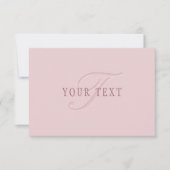 Elegante Looking Monogram | Rotgold Mitteilungskarte (Vorderseite)