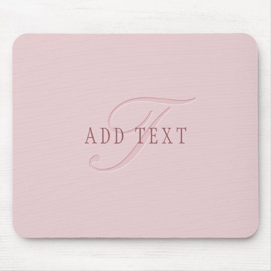 Elegante Looking Monogram | Rotgold Mousepad (Vorne)