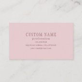 Elegante Looking Monogram | Rotgold Visitenkarte (Rückseite)