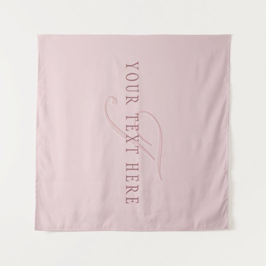 Elegante Looking Monogram | Rotgold Wandteppich (Vorderseite (Horizontal))