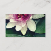Elegante Lotos-Blumen-Geschäfts-Karten Visitenkarte (Rückseite)