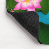Elegante Lotos-Blumen Mousepad (Ecke)