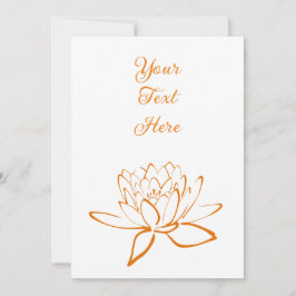 Elegante Lotus Blume Custom Einladung
