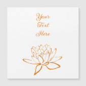 Elegante Lotus Blume Custom Magneteinladung (Vorderseite)