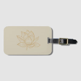 Elegante Lotus Blume Gepäckanhänger