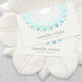 Elegante Lotus Blume Holistischer Wellness-Center Visitenkarte