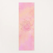 Elegante Lotus Blume Illustration Yogamatte (Vorderseite)
