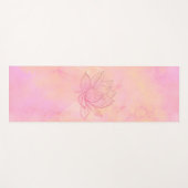 Elegante Lotus Blume Illustration Yogamatte (Vorderseite (Horizontal))