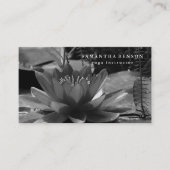 Elegante Lotus Blume Logo Yoga Square Business Car Visitenkarte (Vorderseite)