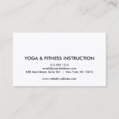 Elegante Lotus Blume Logo Yoga Square Business Car Visitenkarte (Rückseite)