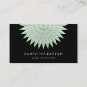 Elegante Lotus Blume Logo Yoga Visitenkarte (Vorderseite)